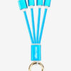 Neon Blue 3-in-1 Charging Cable Keychain